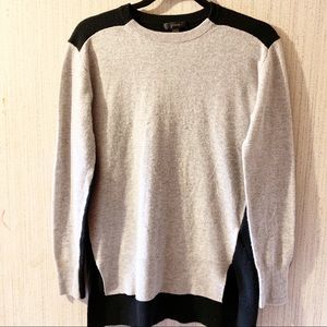J.Crew gray and black high to low sweater
